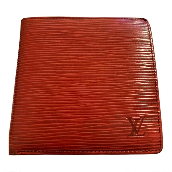Louis Vuitton Red Epi Leather Bifold Wallet. Pre-loved - Picture 1 of 6